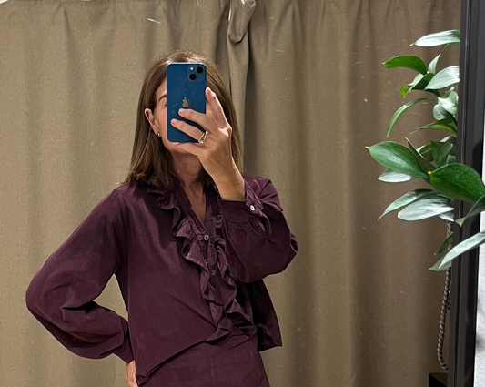 Blusa micropana volante