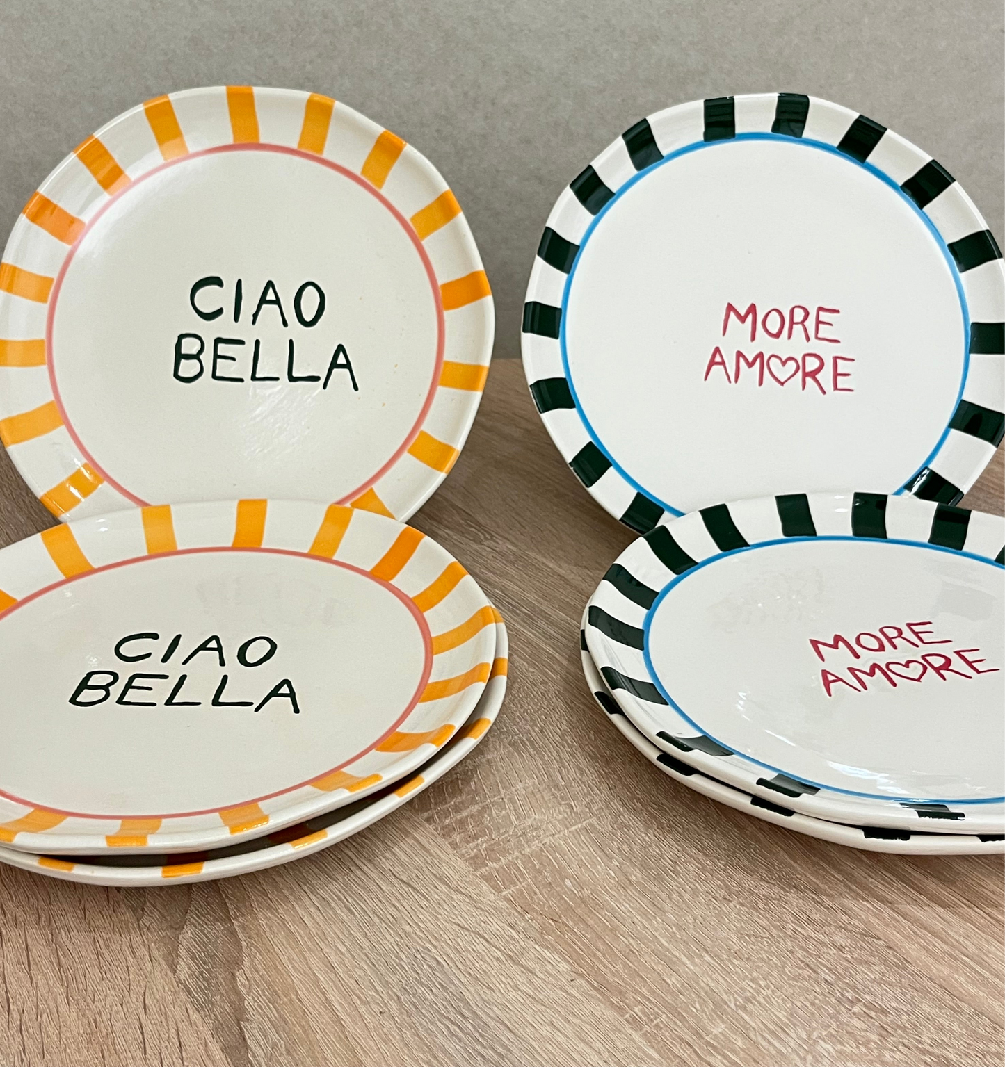Set dos platos. AMORE/CIAO