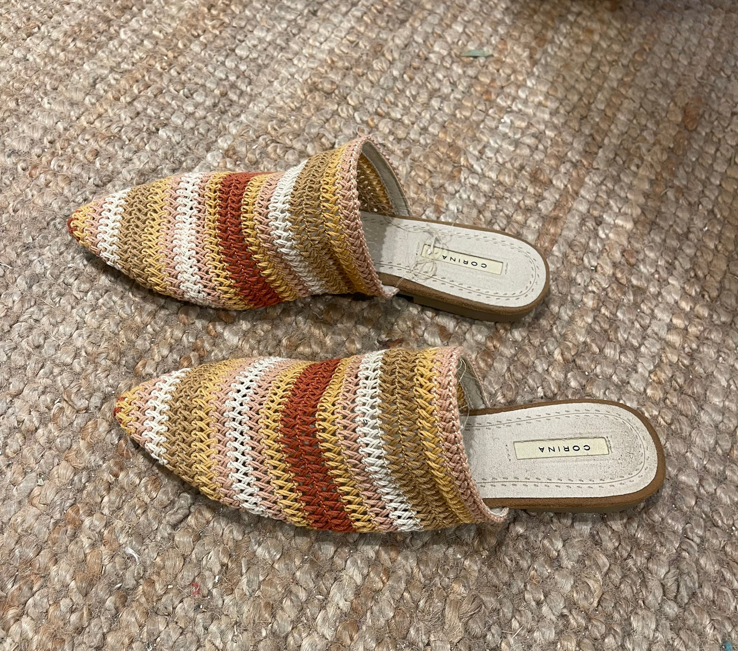 Babuchas rayas multicolor