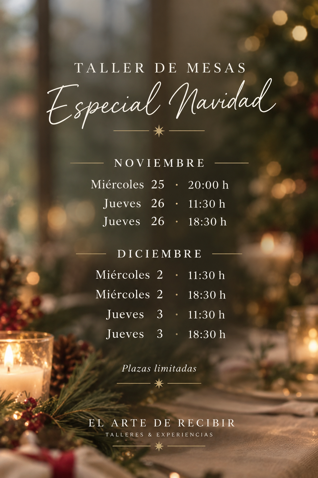 Taller de mesas Especial Navidad
