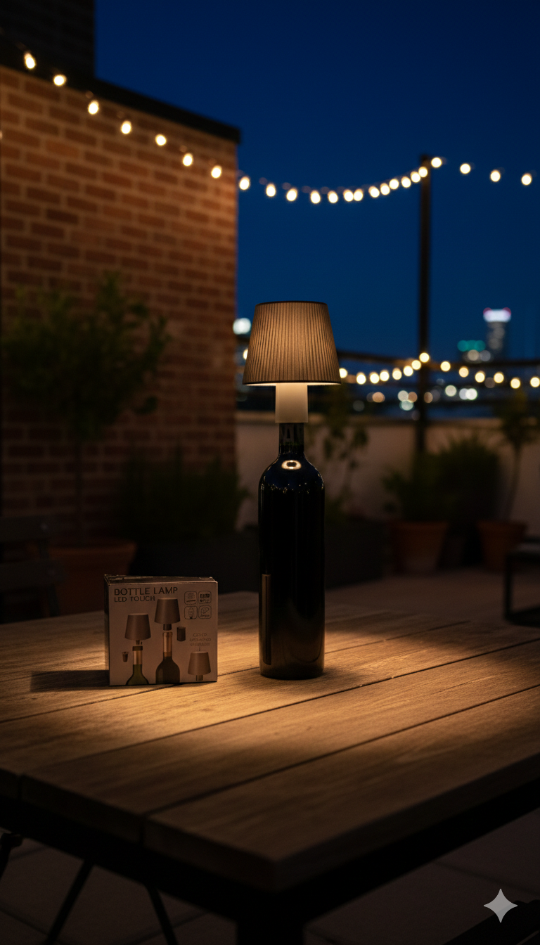 Lámpara led para botellas