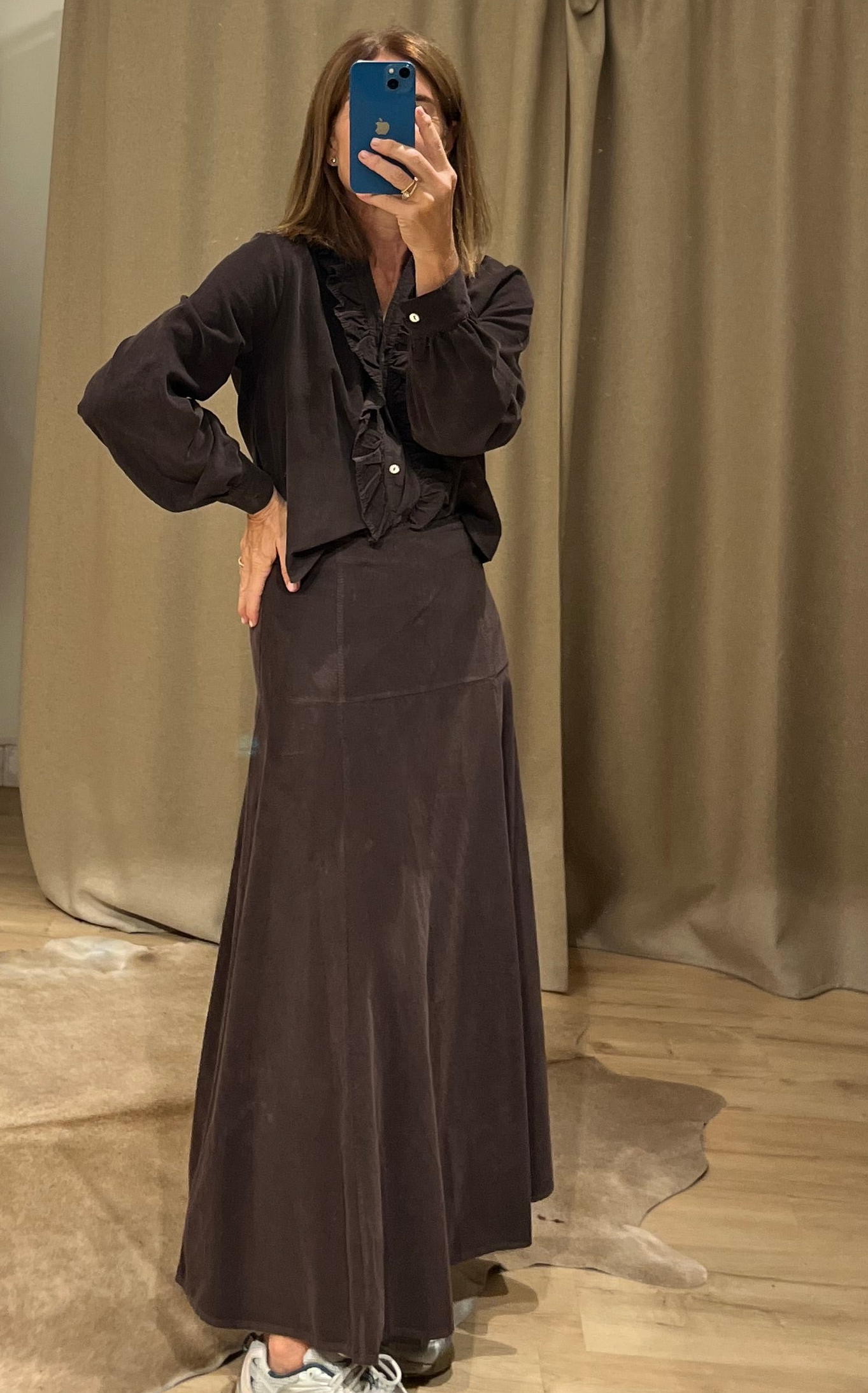 Blusa micropana volante