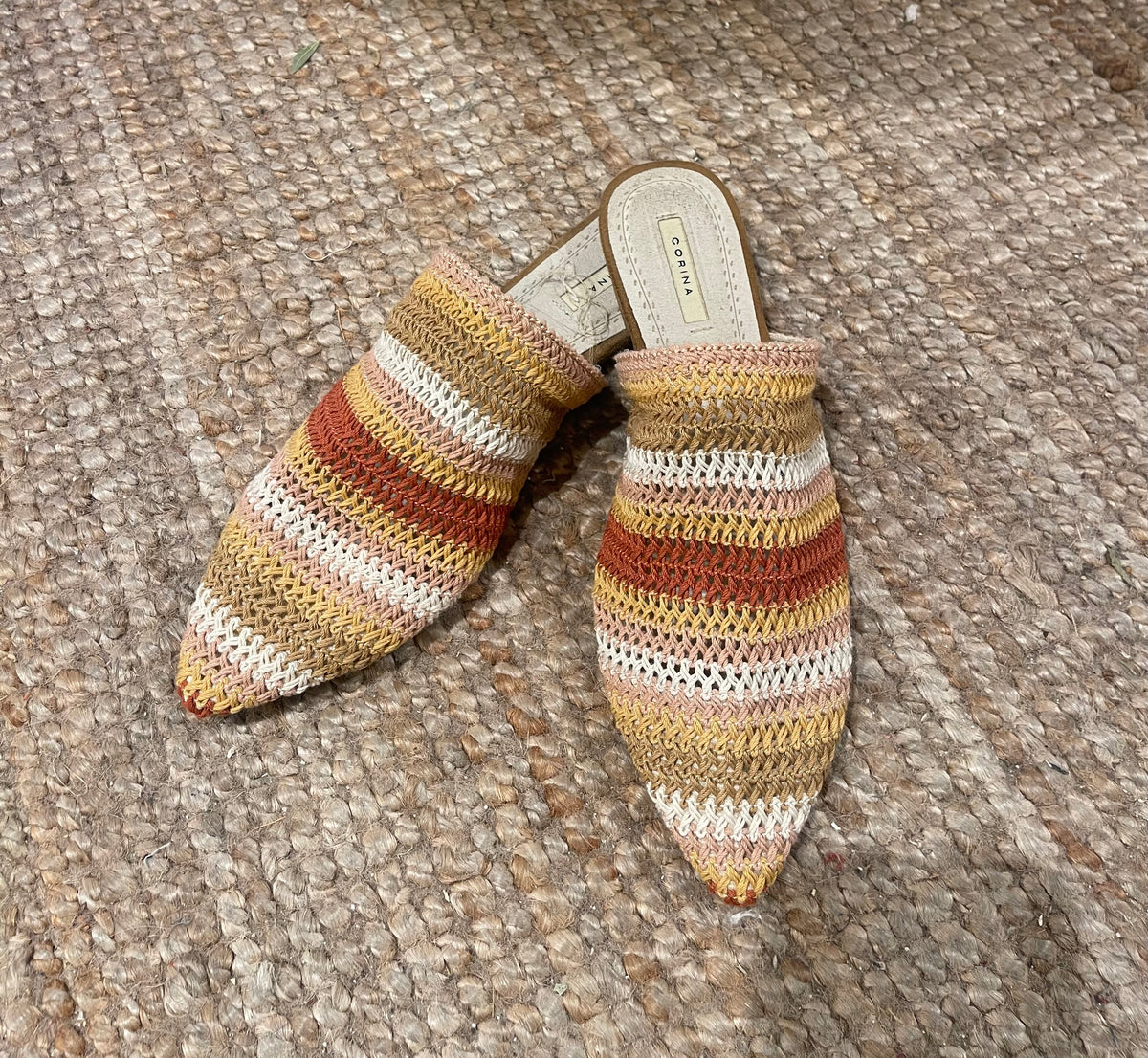 Babuchas rayas multicolor