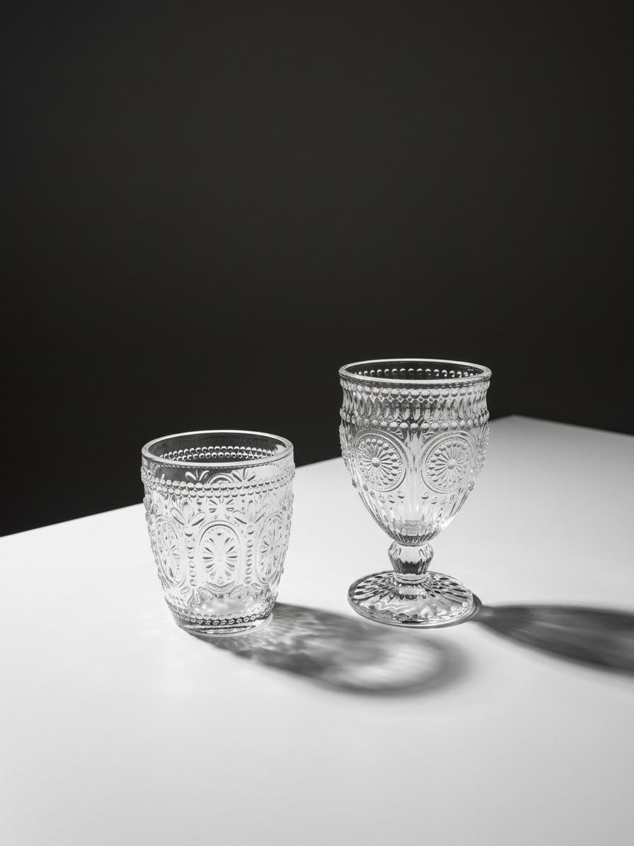 Copa y Vaso Flor